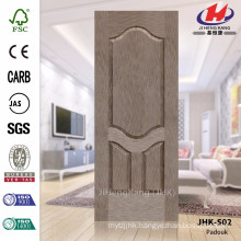 JHK-S02 High Quality Best Sale HDF Asia Widely Used Certificate Padauk Vneer Door Sheet